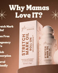 GLO Mama Stretch Mark Oil Roll On with Centella Asiatica & Striover | Stretch Mark Prevention & Removal