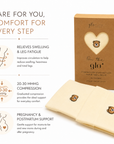 ‘On The Glo’ Compression Stockings for Pregnancy | 20–30 mmHg Support for Swelling, Leg Pain & Varicose Veins