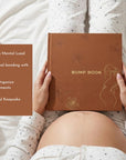 GLO Mama BUMP BOOK | دفتر يوميات الحمل للأمهات الحوامل | متتبع أسبوعي، كتاب ذكريات الطفل وتذكار
